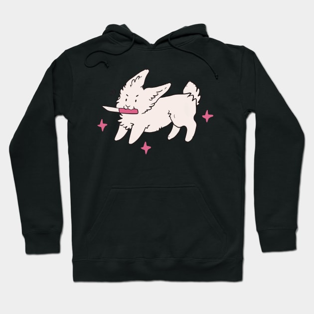 funny bunny Hoodie by lazykitty